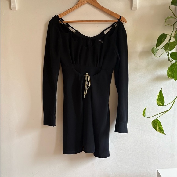 Vintage Georges Lévesque pour Scandale Black Mini Dress ( fits XS - S) - Picture 2 of 6